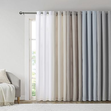 Madison Park Colm 2-Pack Basketweave Room Darkening Window Curtain Panels