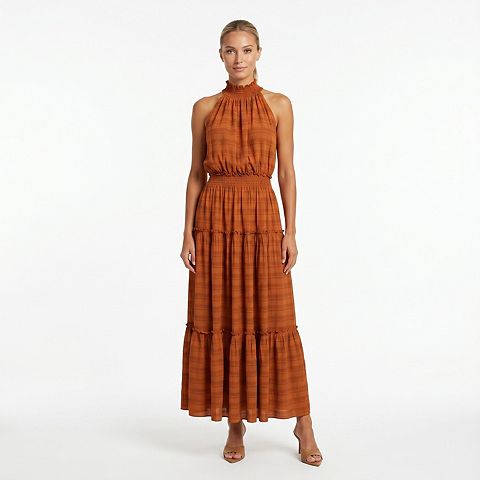 Женские платья Taylor Women's Taylor Dress Textured Tiered Maxi Dress