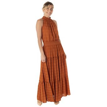 Women's Taylor Dress Textured Tiered Maxi Dress