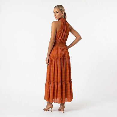 Women's Taylor Dress Textured Tiered Maxi Dress