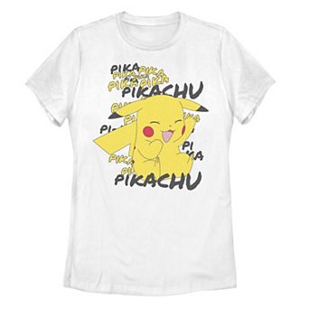 Juniors' Pokémon Pikachu Laughing Graphic Tee