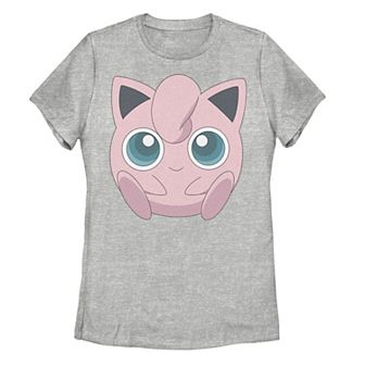 Juniors' Pokémon Jigglypuff Big Face Graphic Tee