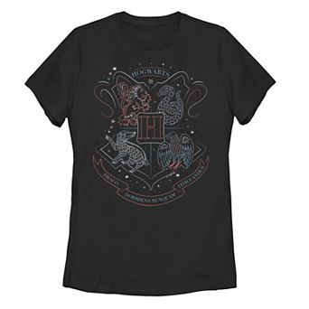 Juniors' Harry Potter: Deathly Hallows 2 Hogwarts Crest Draco Graphic Tee