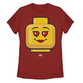 Juniors' Lego: Iconic Heart Eyes Figure Graphic Tee