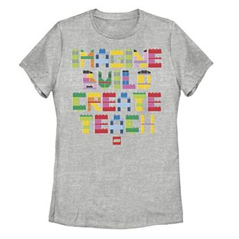 Juniors' Lego: Iconic "Imagine, Build, Create, Teach" Graphic Tee