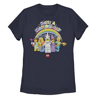 Juniors' Lego: Iconic "Have A Magical Day" Fantasy Figures Graphic Tee