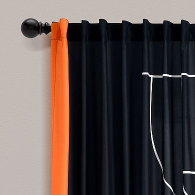Lush Decor Basketball Game Window Curtain Panels