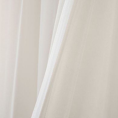 Lush Decor Dylin Flower Embroidery Window Curtain Panel