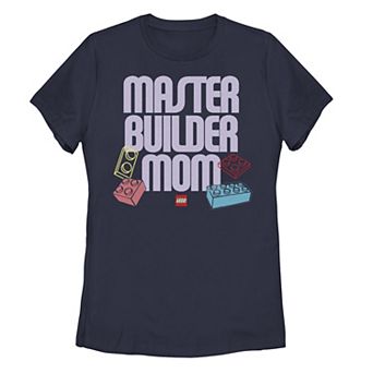 Juniors' Lego: Iconic "Master Builder" Mom Graphic Tee