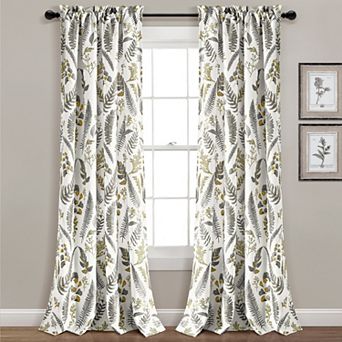 Lush Decor Devonia Allover Light Filtering Window Curtain Panels