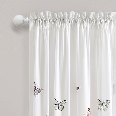 Lush Decor Flutter Butterfly Window Curtain Panels