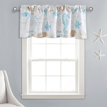 Lush Decor Harbor Life Light Filtering Valance