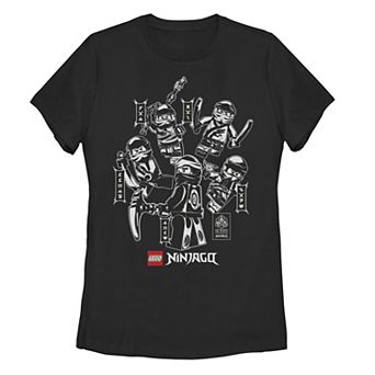 Juniors' Lego: Ninjago Ninja Group Poster Graphic Tee