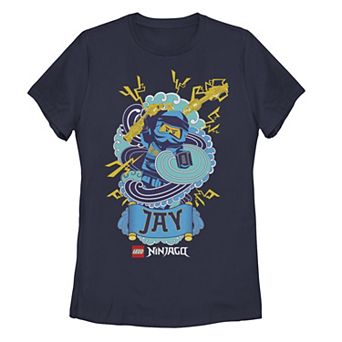 Juniors' Lego: Ninjago "Jay" Elemental Master Of Water Graphic Tee
