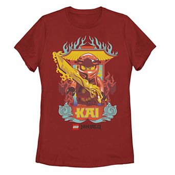 Juniors' Lego: Ninjago Kai Master Element Of Fire Graphic Tee
