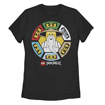 Juniors' Lego: Ninjago Circle Ninja Group Shot Graphic Tee
