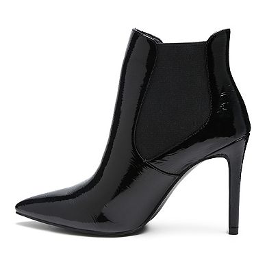 Rag & Co Molina Women's Leather High Heel Chelsea Boots