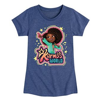 Girls 7-16 Karma's World Logo Tee