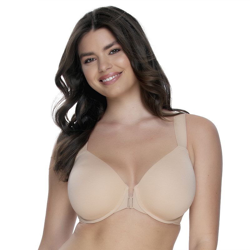 Paramour by Felina Paramour Utopia Front Close Contour Bra 155149, Women's, Size: 32 H, Warm Brown
