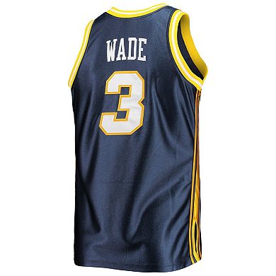 Men's Mitchell & Ness Dwyane Wade Navy Marquette Golden Eagles 2002/03 Authentic Throwback College Jersey