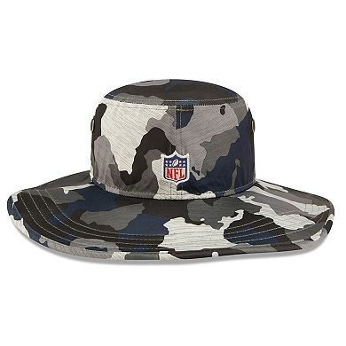 Men's New Era Camo Seattle Seahawks 2022 NFL Training Camp Official Panama Bucket Hat