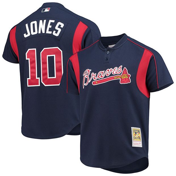 Men's Mitchell & Ness Chipper Jones Navy Atlanta Braves