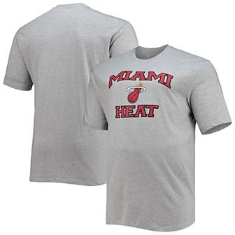 Men's Heathered Gray Miami Heat Big & Tall Heart & Soul T-Shirt