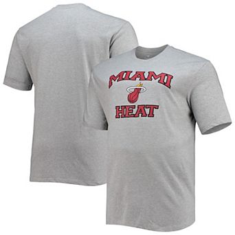 Men's Heathered Gray Miami Heat Big & Tall Heart & Soul T-Shirt