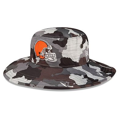 Men's New Era Camo Cleveland Browns 2022 NFL Training Camp Official Panama Bucket Hat