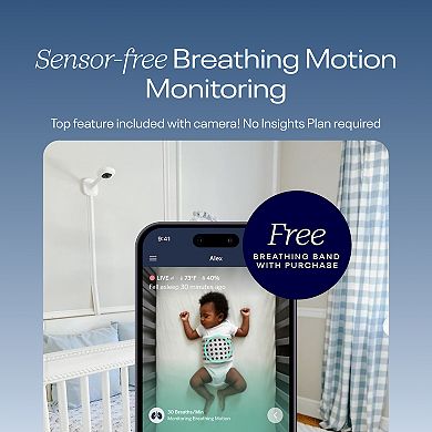 Nanit Pro Smart Baby Monitor & Wall Mount