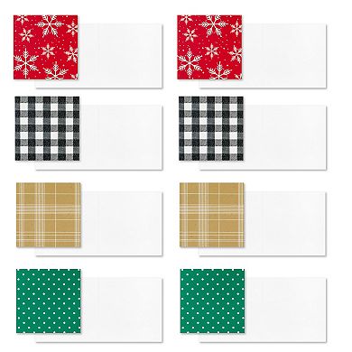 Hallmark Christmas Gift Tags with Ribbon, Sticker Seals & Mini Notecards