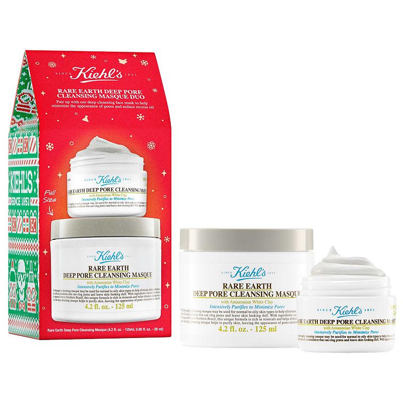 Rare Earth Deep Pore Cleansing Mask Duo Holiday Gift Set, Multicolor
