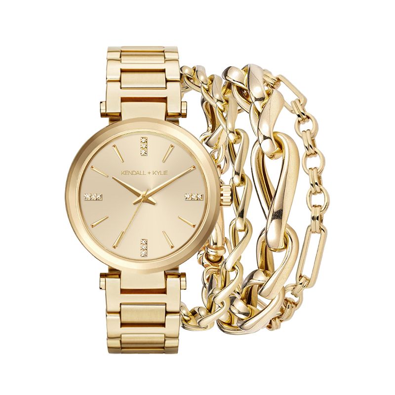 iTouch Women's Kendall + Kylie Gold-Tone Metal Bracelet Watch