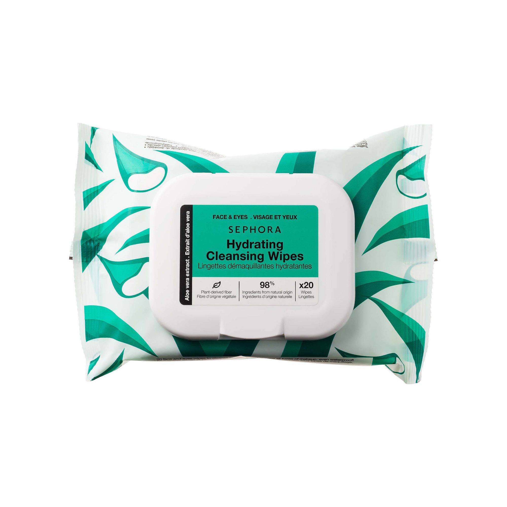 SEPHORA COLLECTION Cleansing + Exfoliating Wipes, Size: 20 CT, Aloe