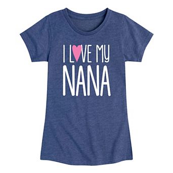 Girls 7-16 I Love My Nana Graphic Tee