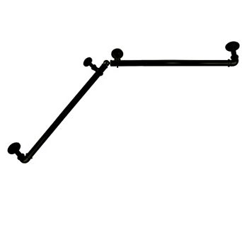 Rod Desyne 1" Blackout Corner Curtain Rod 48"-84"