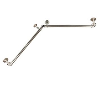 Rod Desyne 1" Blackout Corner Curtain Rod 48"-84"