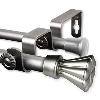 Rod Desyne Nisha 5/8" Double Curtain Rod 84"-120"