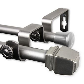Rod Desyne Jasur 5/8" Double Curtain Rod 84"-120"