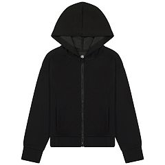  Real Love Girls' Sweatshirt - Super Soft Plush Sherpa Zip Up Hoodie  Sweatshirt (7-16), Size 7/8, Black: Clothing, Shoes & Jewelry