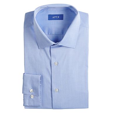Men's Apt. 9® Premier Flex Slim-Fit Spread-Collar Dress Shirt