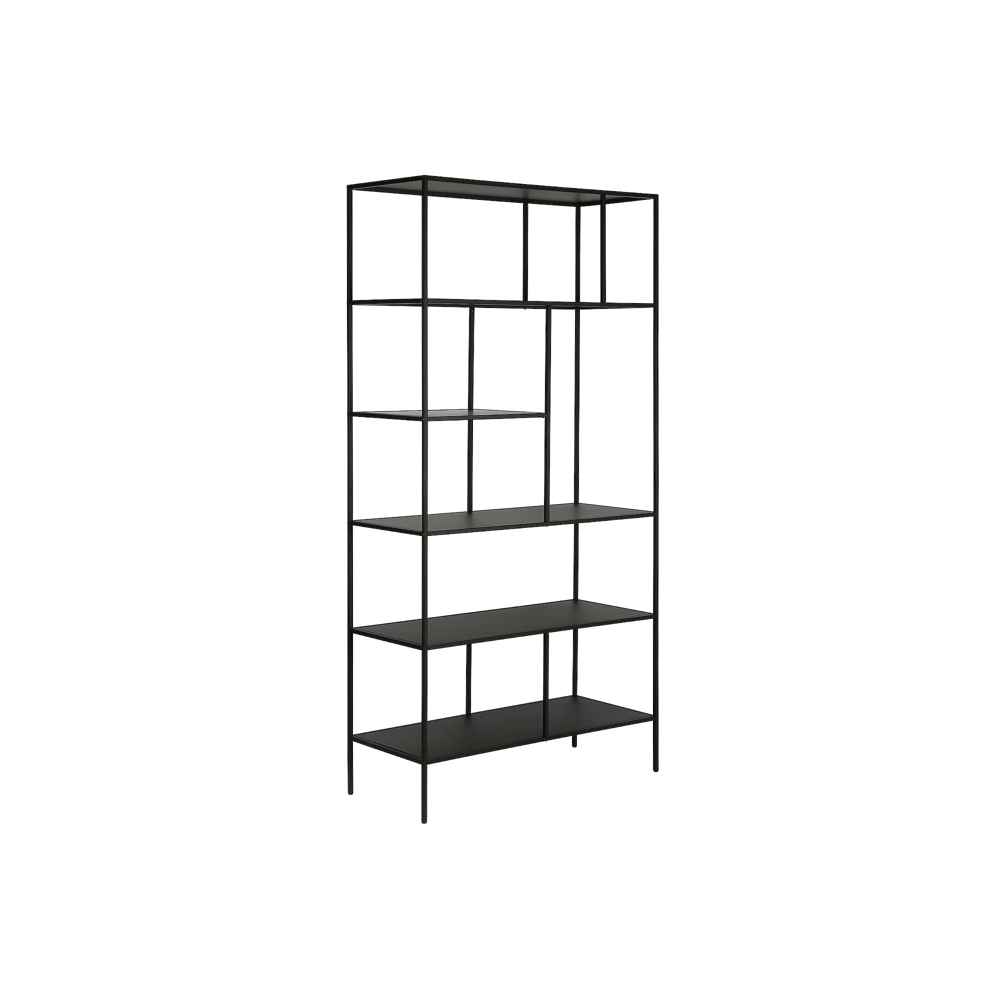 Finley & Sloane Winthrop Rectangular Bookcase, Blackened Bronze