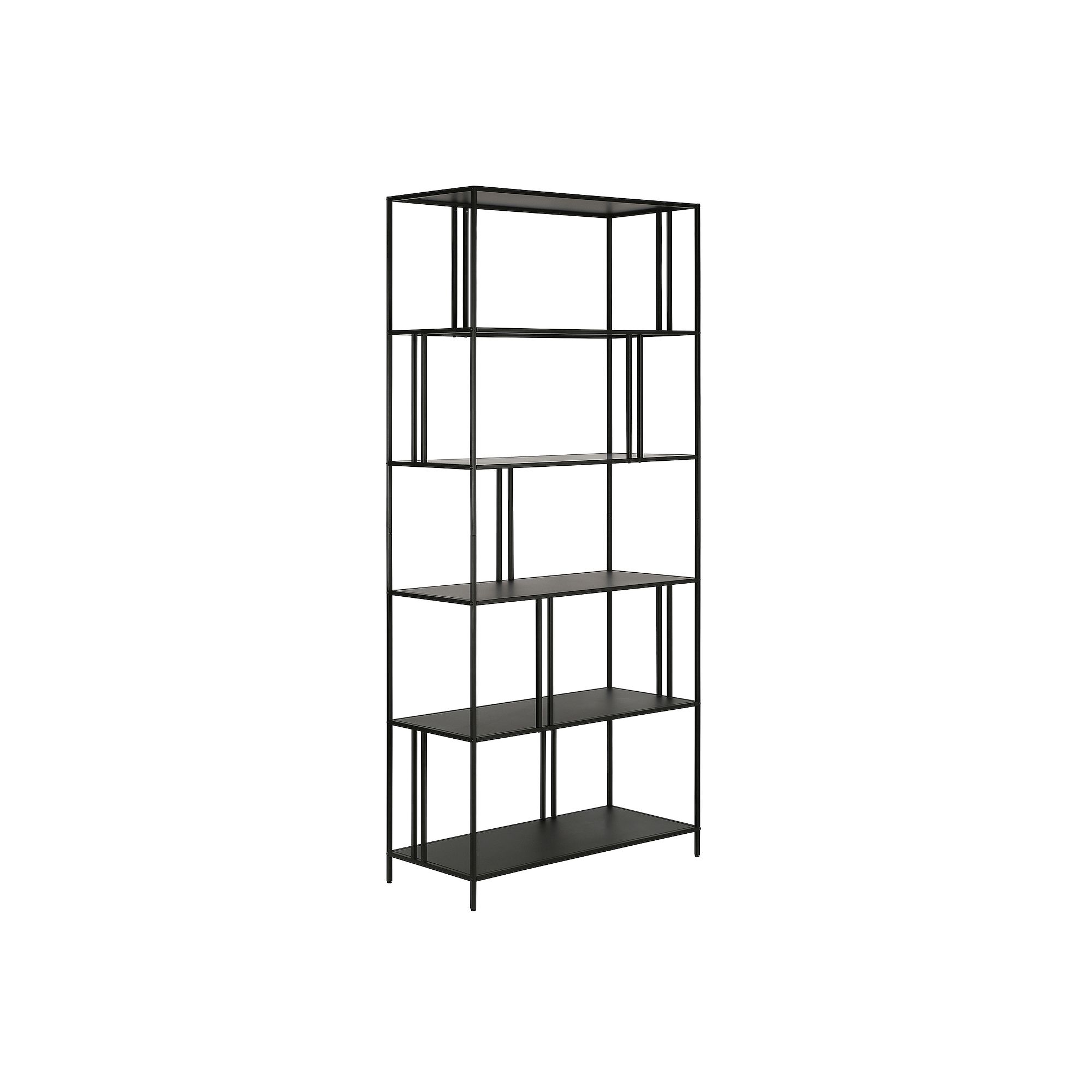 Finley & Sloane Cortland Rectangular Bookcase, Blackened Bronze