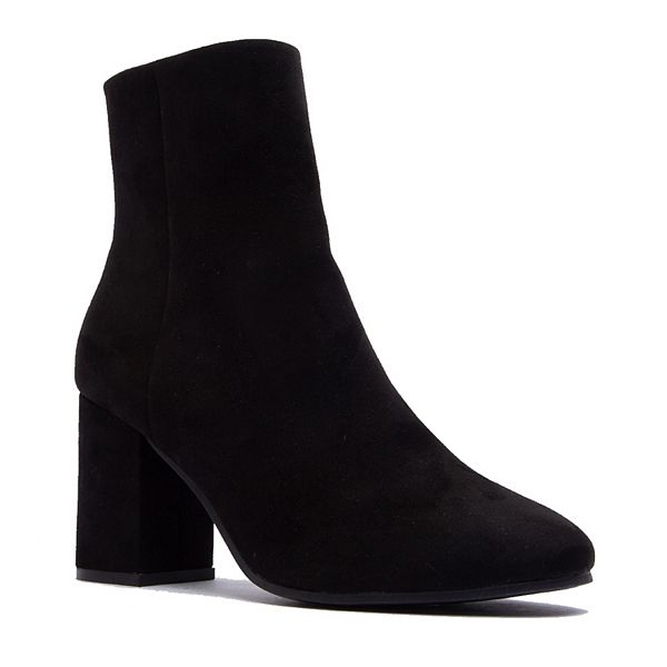 Qupid Malone-01 Women's Heeled Ankle Boots