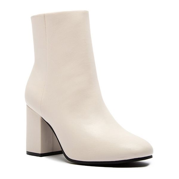 Qupid white studded booties online