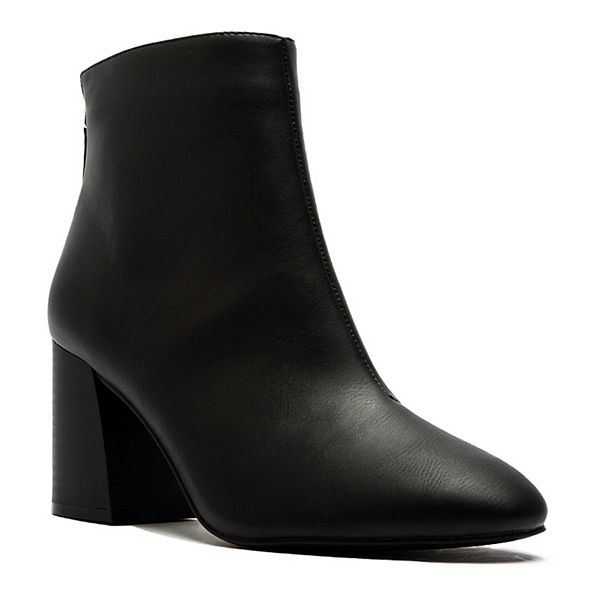 Qupid Metis Women's Heeled Ankle Boots Black (5.5) BrickSeek