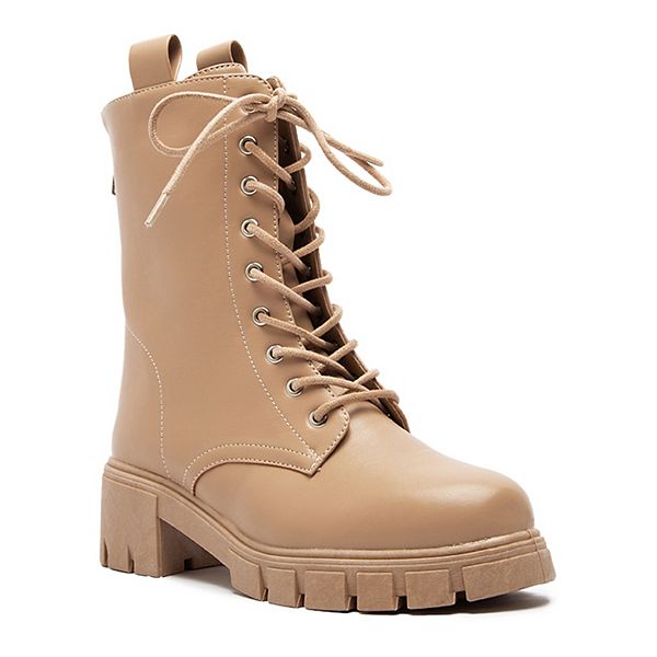 Tan womens combat outlet boots