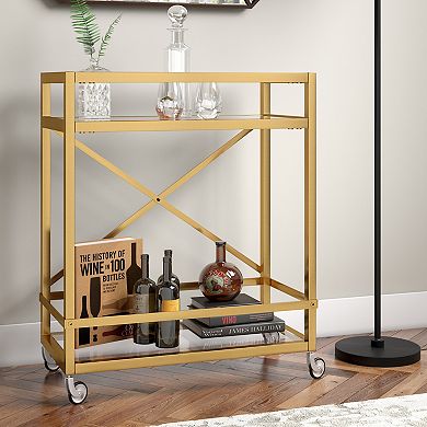 Finley & Sloane Wilson 2-Tier Bar Cart
