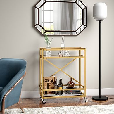 Finley & Sloane Wilson 2-Tier Bar Cart
