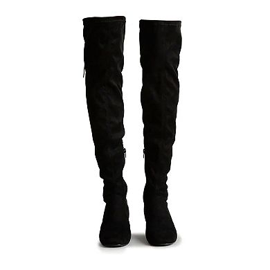 Qupid Sign-03 Women's Over-The-Knee Boots
